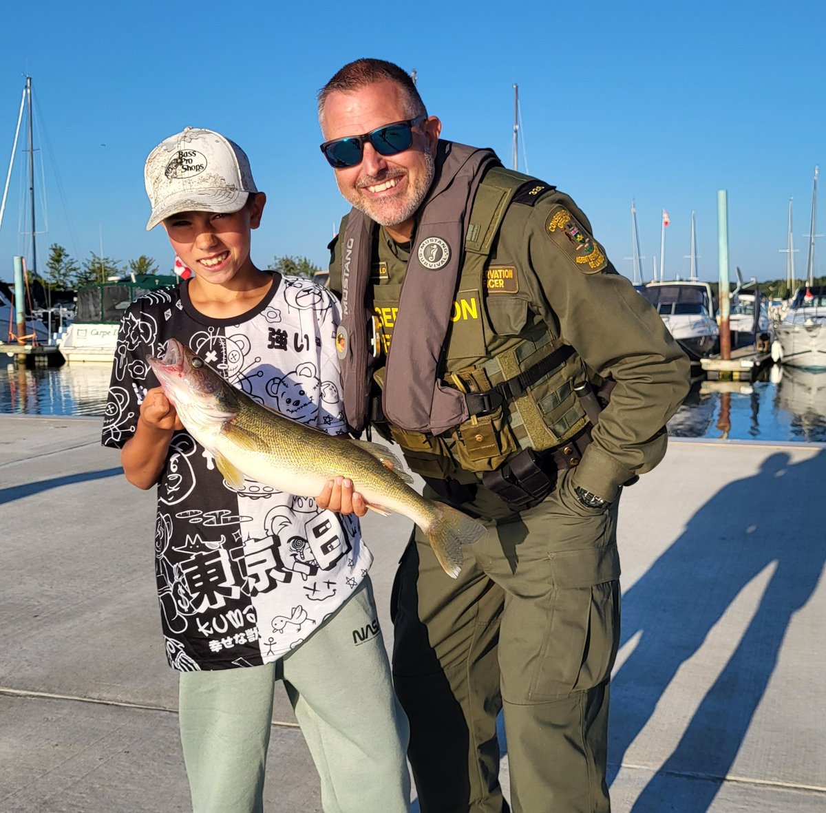 Here @ Port Dalhousie there is a reason why I do this job!  It is to make sure the limits and seasons are followed so young aglers can experience fishing here in Ontario!