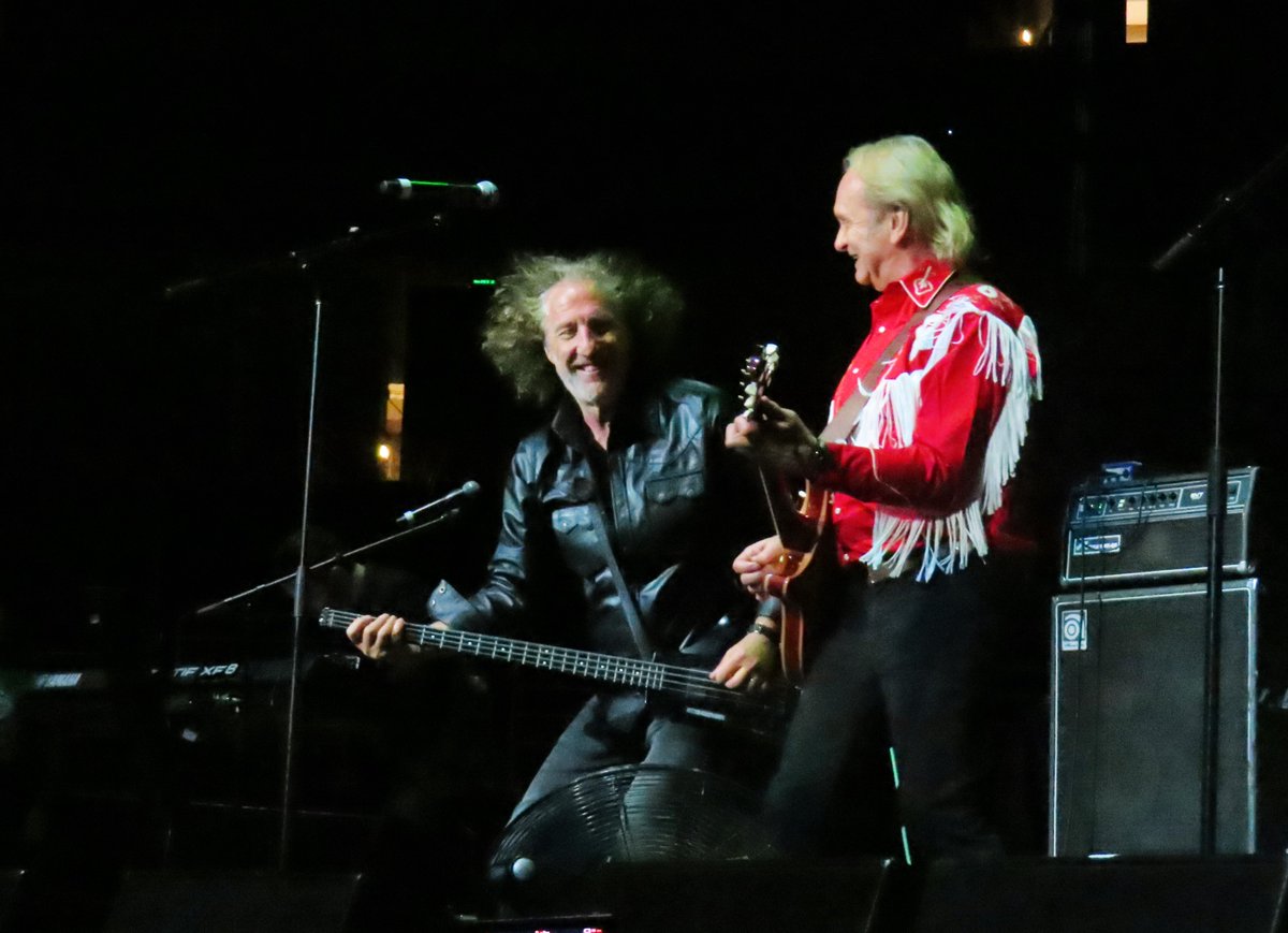 AlanToddWHS's tweet photo. Love seeing the comradery between Nick and Jack after all these years.

#NickFeldman @JackHues1 @WangChungMusic #WangChung @Lost80sLive #livemusic #concert #concerts #80smusic https://t.co/us8dkICHhQ
