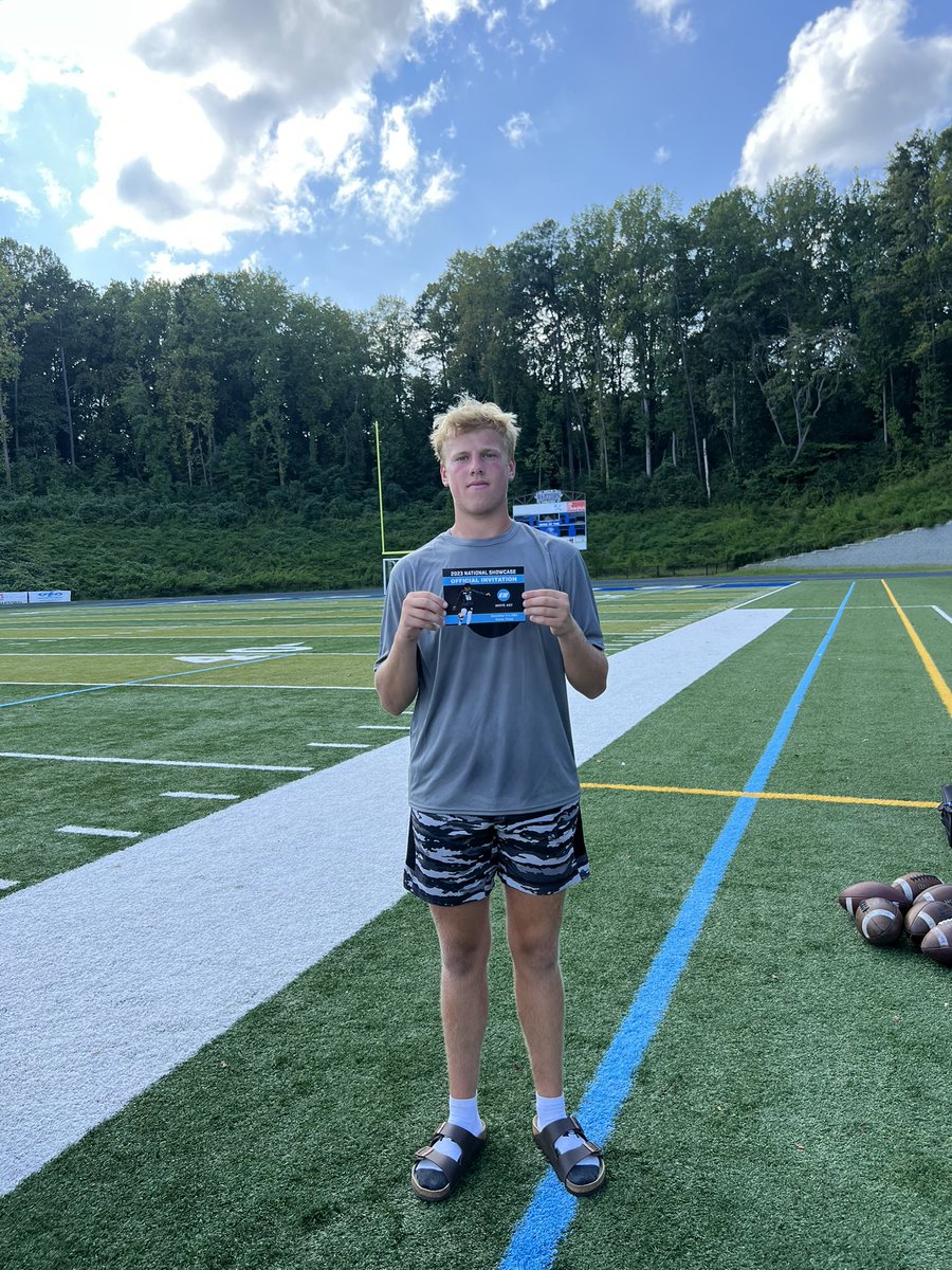 Myles__Knox's tweet photo. Thank you @KickingWorld for a great camp gained yards on my KO’s and punts. 14/15 in the FG contest longest at 54 , got runner up and a National Showcase invitation https://t.co/dRv9ATkKhs