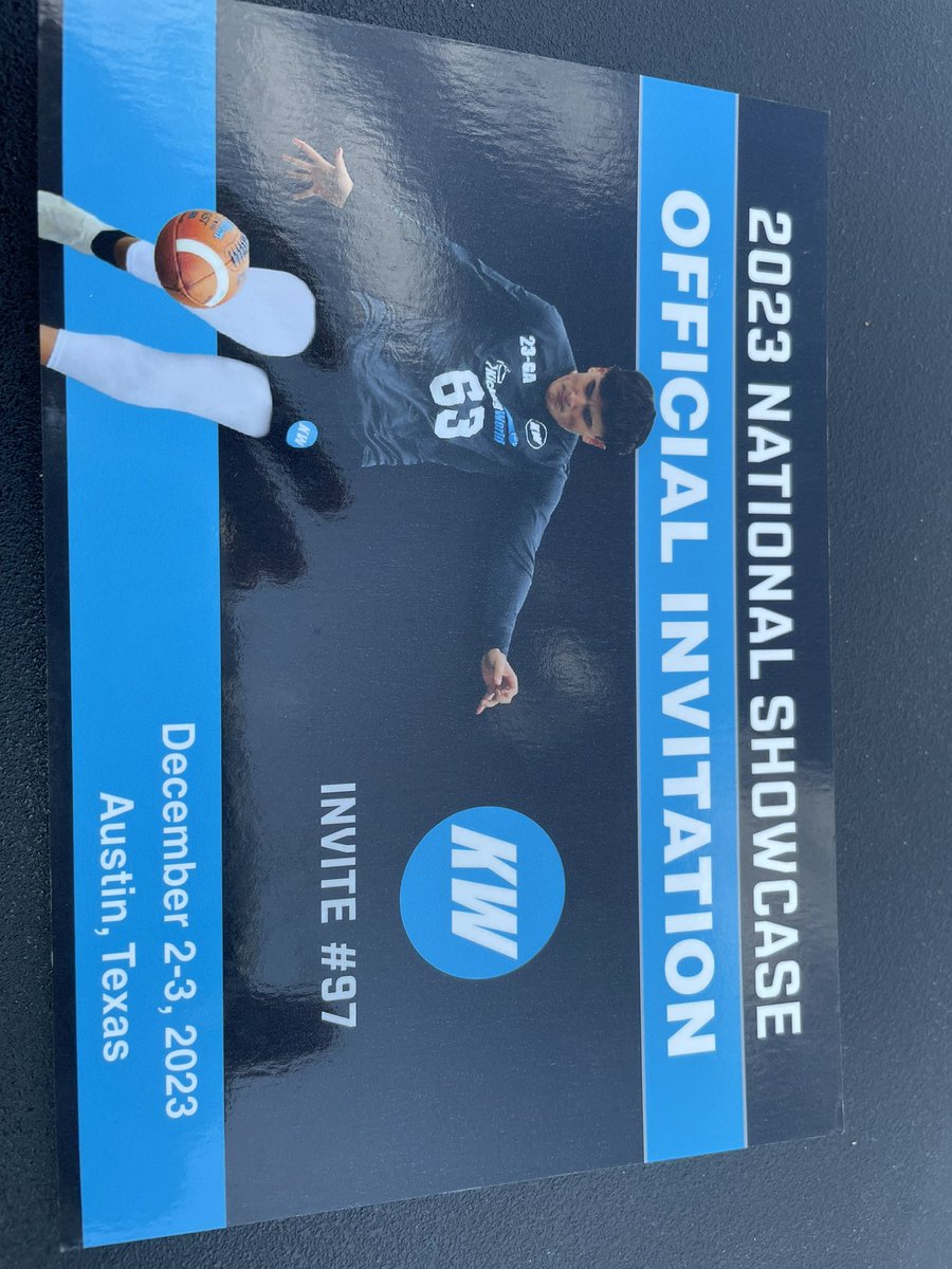 Myles__Knox's tweet photo. Thank you @KickingWorld for a great camp gained yards on my KO’s and punts. 14/15 in the FG contest longest at 54 , got runner up and a National Showcase invitation https://t.co/dRv9ATkKhs