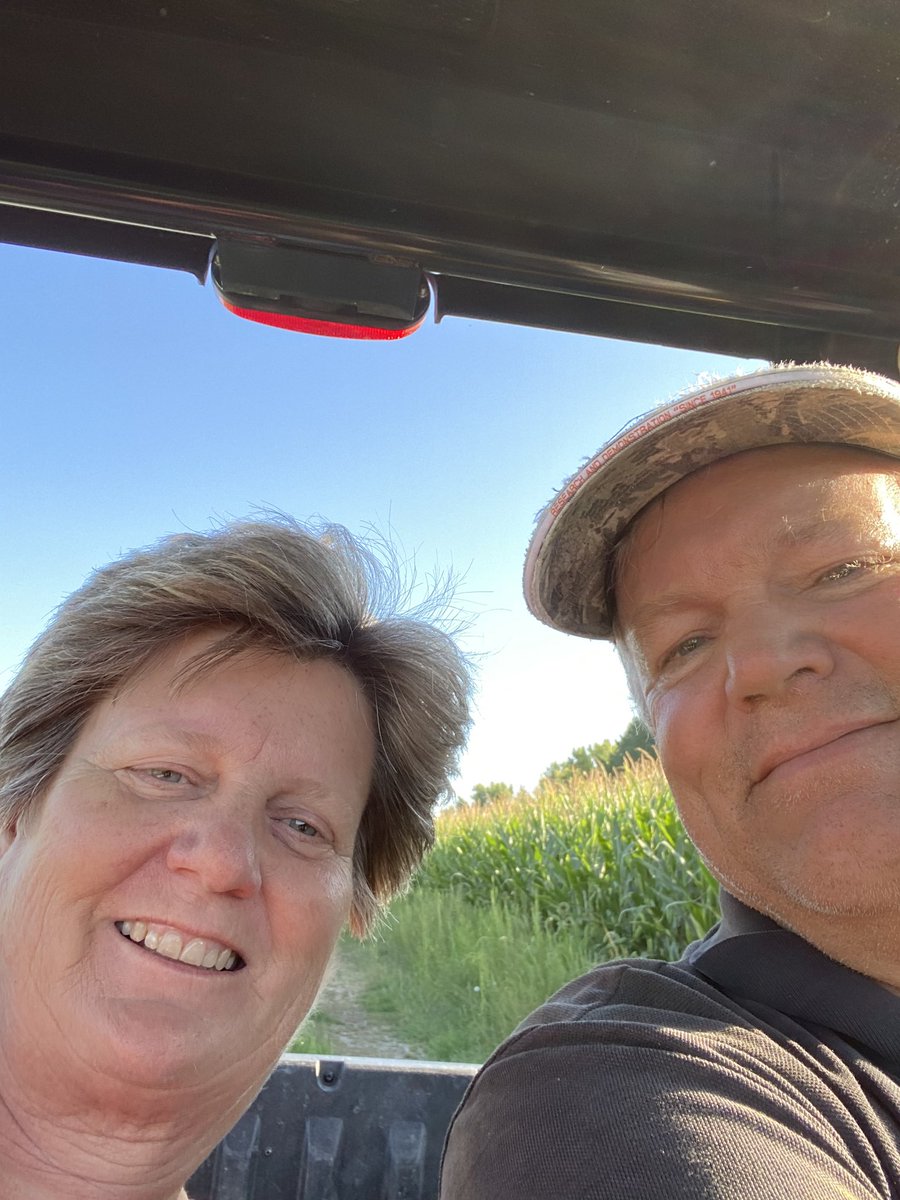 Date Night includes checking fields with hubby! #agriculture @iowa_corn #farmerswife #womeninag