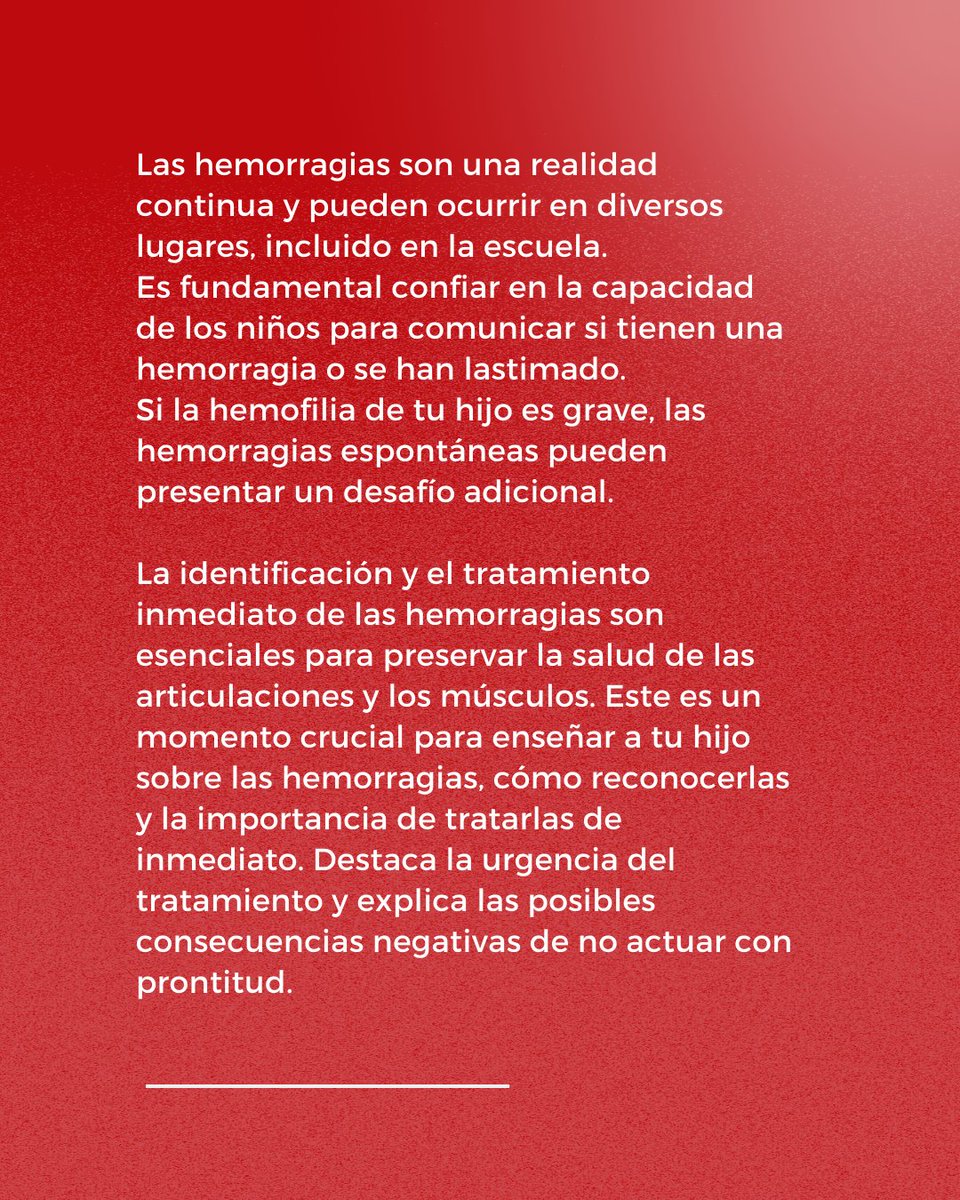 FDPiquinela's tweet photo. Este es un momento emocionante en la vida de tu hijo, marcando una nueva fase de crecimiento y desarrollo. Es fundamental que como padre estés consciente de las particularidades del desarrollo en esta etapa y los desafíos que puedan surgir debido a la hemofilia. https://t.co/tMuCYujuxD