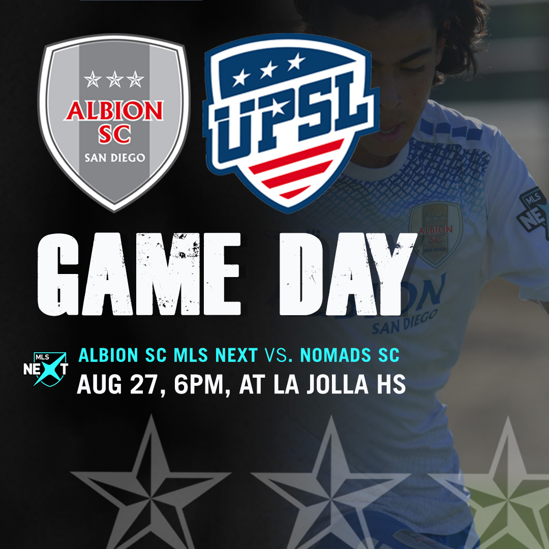 AlbionSc's tweet photo. ALBION SC &amp; ALBION SC MLS NEXT debut in the UPSL tonight, 6:00 PM at the La Jolla High School, vs. Nomads SC! #GOALBION
☝🏼🚀🔥

#ALBIONPROUD #ALBIONFullPathway #UPSL #MLSNext https://t.co/NxZqZgvy2z