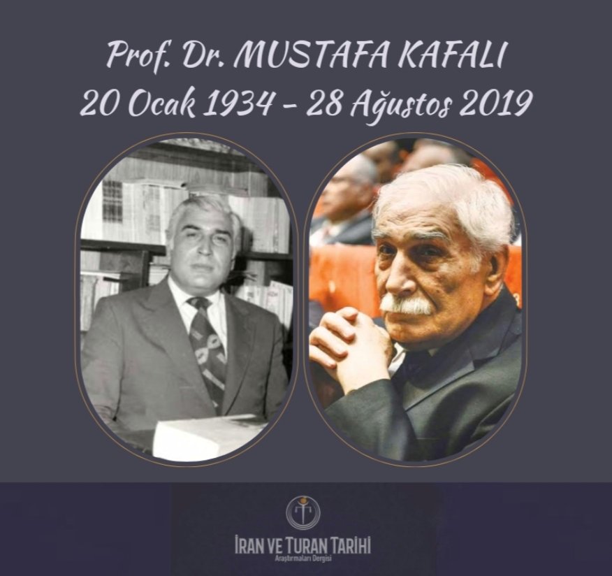 Hayatını Türk tarihçiliğine vakfeden ve bu alanda gelecek nesillere büyük bir ülkü ve miras bırakan Türk milliyetçisi Prof. Dr. Mustafa Kafalı hocamızı rahmetle anıyoruz. Ruhu şâd olsun.

#tarih #türktarihi #türkkültürü #geneltürktarihi #mustafakafalı #türkmilliyetçisi