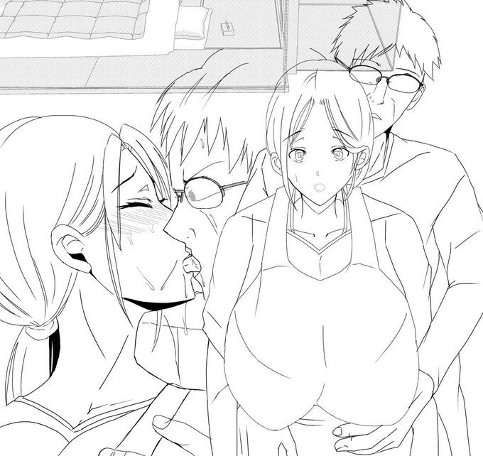 後編はストーリーの関係上、一瞬父と母の夫婦エッチあります…でも完全NTRではなく最終的に母子らぶらぶえっちなのでご注意を。(これはすでに描いてあった原稿☺️)いつまで経っても終わらないので前後半に分けました。母子好きの方はライバル参入が苦手なイメージなので少し心配 