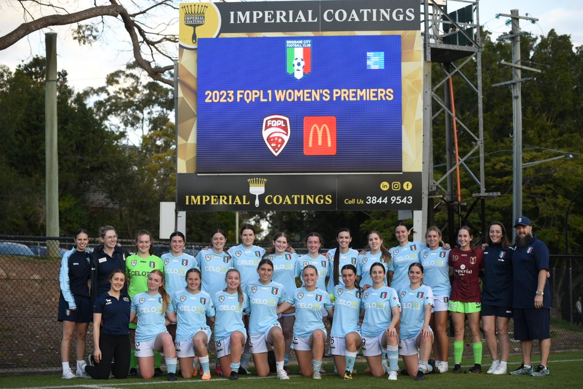 Presenting your McDonald's FQPL1 Women's Senior &amp; U23 Premiers for 2023 ⚽

Two very special teams! Congratulations everyone 💙

#ForzaCity
