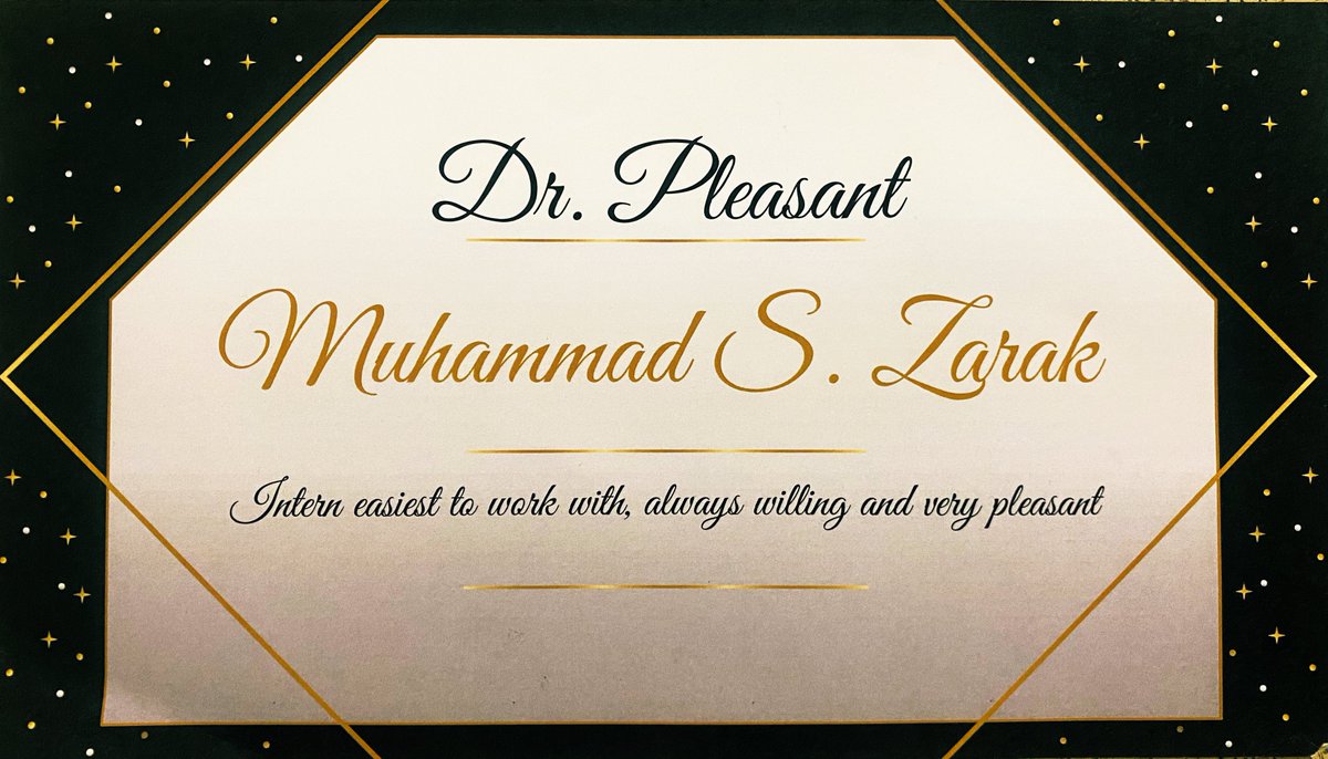 drzarak's tweet image. Graduation week Diary. 

Was awarded the title of Dr. Pleasant. It was an amazing experience working at @HowardU Hospital. I miss everyone I worked with. 

#Graduatesof2023 
#HowardUniversityHospital
