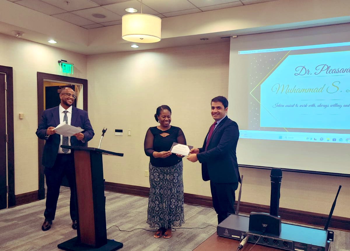 drzarak's tweet image. Graduation week Diary. 

Was awarded the title of Dr. Pleasant. It was an amazing experience working at @HowardU Hospital. I miss everyone I worked with. 

#Graduatesof2023 
#HowardUniversityHospital