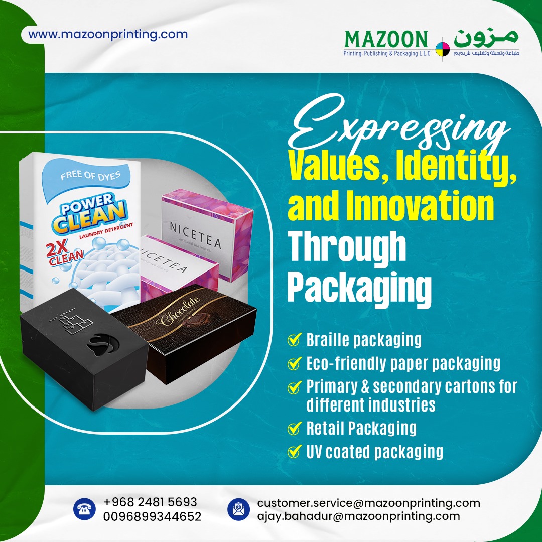 Ready to take your packaging to the next level? Contact Mazoon Printing, Publishing & Packaging LLC today and let's create packaging that speaks volumes about your brand and products. Your packaging journey starts here!