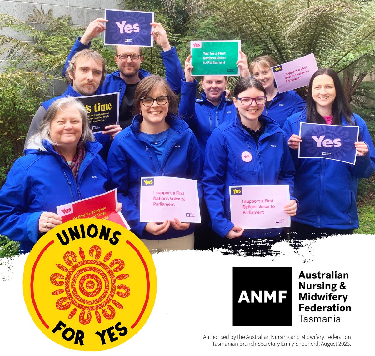 ANMFTasmania's tweet photo. As a union, fairness and being heard is of the utmost importance to us. #UnionsForYes #Yes23 Join the discussion https://t.co/pWd06FvKIE https://t.co/WVK0u7YN96