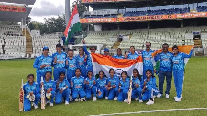 Many Many Congratulations!! The Indian women's blind cricket team won the gold medal 🥇 by defeating Australia by 9 wickets in the World Games. We are proud of our team🇮🇳 #IBSAWorldGames #IndvsAus
