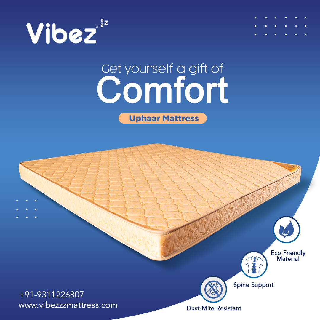 VibezzzzOffical's tweet photo. Say goodbye to restless nights and embrace a new era of slumber – our mattresses redefine comfort, one night at a time."
Vibez Mattress Offers A Wide Range of 'Comfort series mattresses' at a very reasonable price. SHOP NOW!!
WhatsApp us : 9311226807 https://t.co/N1LaAEnWHM