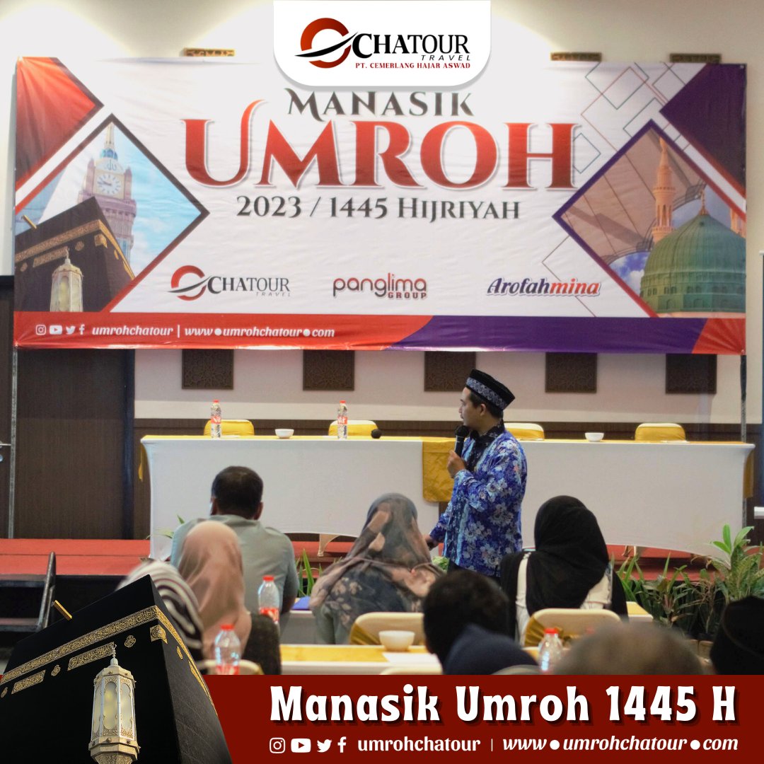umrohchatour's tweet photo. Manasik Umroh Chatour Arofahmina
📍 Hari Sabtu, 26 Agustus 2023
🕋 Hotel Santika, Kota Gresik

#chatourtravel #chatourtravelsurabaya #CerdasHematAmanah #manasikumroh #manasikumrohchatourtravel https://t.co/WOAUaEEz7x