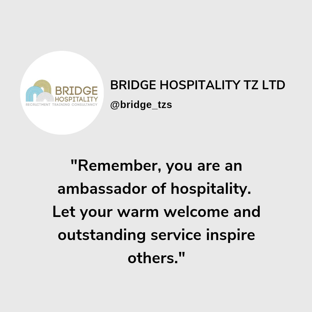 bridge_tzs's tweet photo. Hello Monday 😌,

#quoteoftheday #mondaythoughts #MondayMotivation #hospitality https://t.co/6FgBgBPYcm