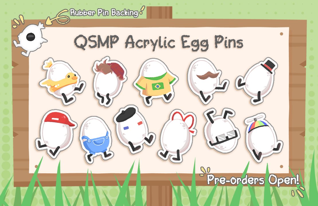 QSMP Egg Stickers