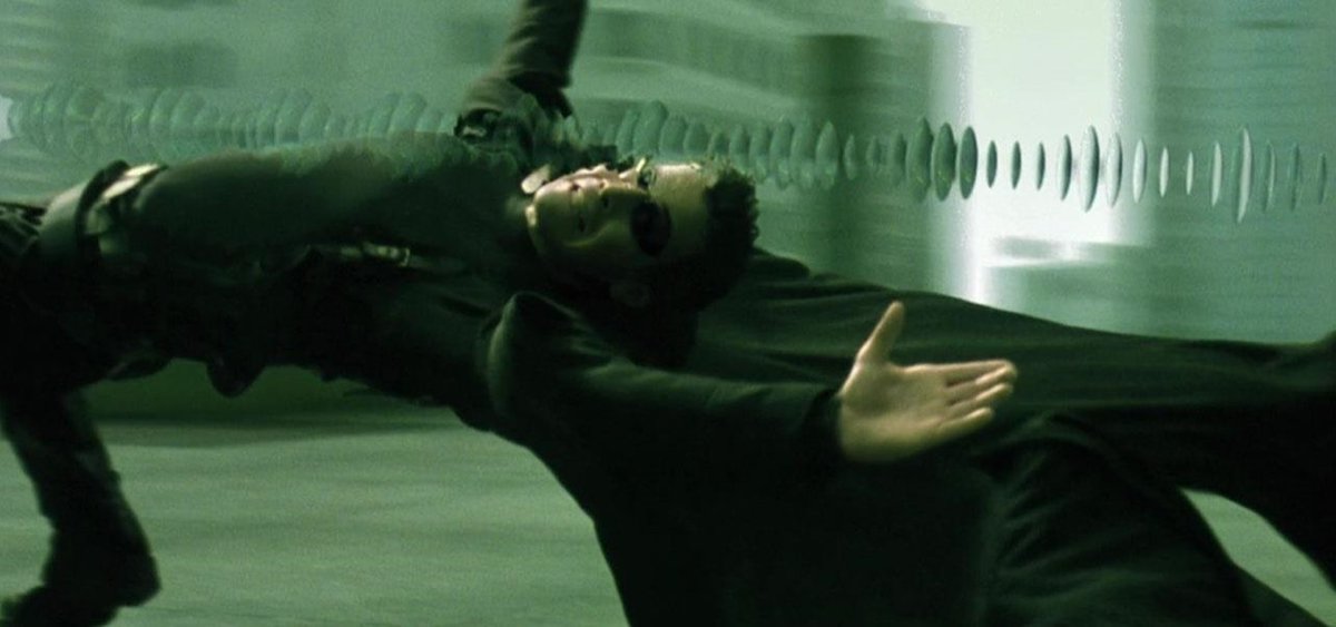 I love that, in The Matrix, the machines interpret air as being so dense, bullets have to tear through it. The Wachowskis, or at least the machines, are plenists (though perhaps not of the Leibnizian variety).