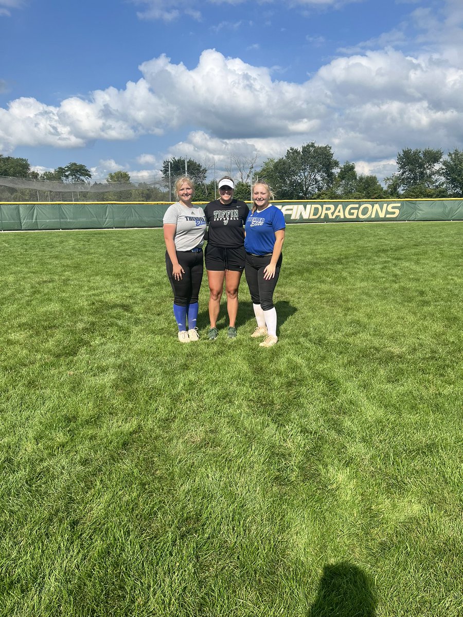 Thank you <a href="/TiffinUSoftball/">Tiffin University Softball</a> for a great camp today. I Appreciate the opportunities.  Looking forward to more future camps.
<a href="/Paige_McMenemy/">Paige McMenemy</a> 
<a href="/TdTomdavis34/">Tom Davis Total Sports Recruiting LLC.</a> 
<a href="/TEPremierHammer/">Thunder Elite Premier 16u Hammer</a> 
<a href="/OilerPride22/">Jeff Steiner</a>  
<a href="/TE_FallBall/">TE Fastpitch</a>