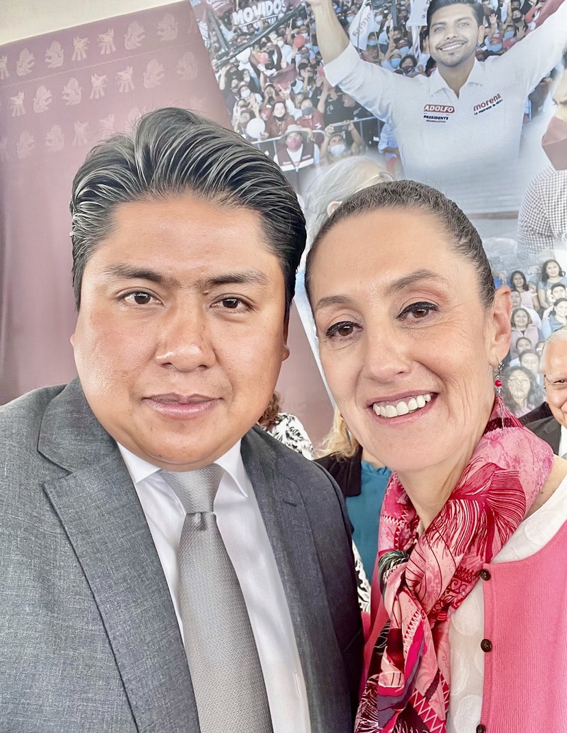 DavidGerson_'s tweet photo. #ClaudiaGana por qué es la mejor para que continúe la #4T en nuestro país 🇲🇽. Desde #Nezahualcoyotl y como integrante del movimiento @UnidosNacional tienes todo nuestro apoyo @Claudiashein 
#UnidosConClaudia 
@JuanHugoNeza https://t.co/2IZhIt1mXM