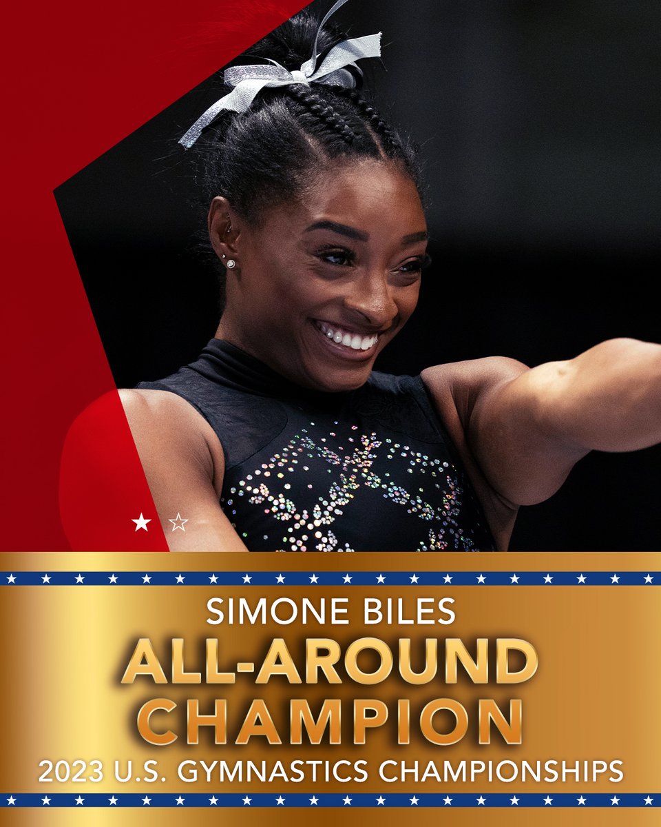 QUEEN OF THE GYM 👑

Simone Biles claims her 8th national all-around title, the most by any American gymnast in HISTORY. #XfinityChamps