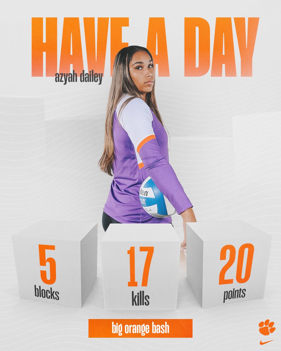 Big Orange Bash All-Tournament Team Selections:

🟠 Kennedy Wagner - MVP
🟣 Mckenna Slavik - Heather Kahl Holmes Setter of the Tournament
🟠 Azyah Dailey

#OwnToday