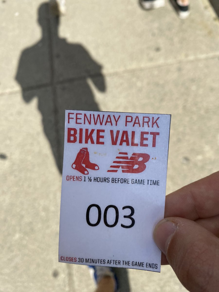 jkwessel's tweet photo. Spent a lot of time at @fenwaypark this weekend and I’ve got to say the free valet parking for bikes is a pretty awesome ballpark amenity https://t.co/saPymwGdio