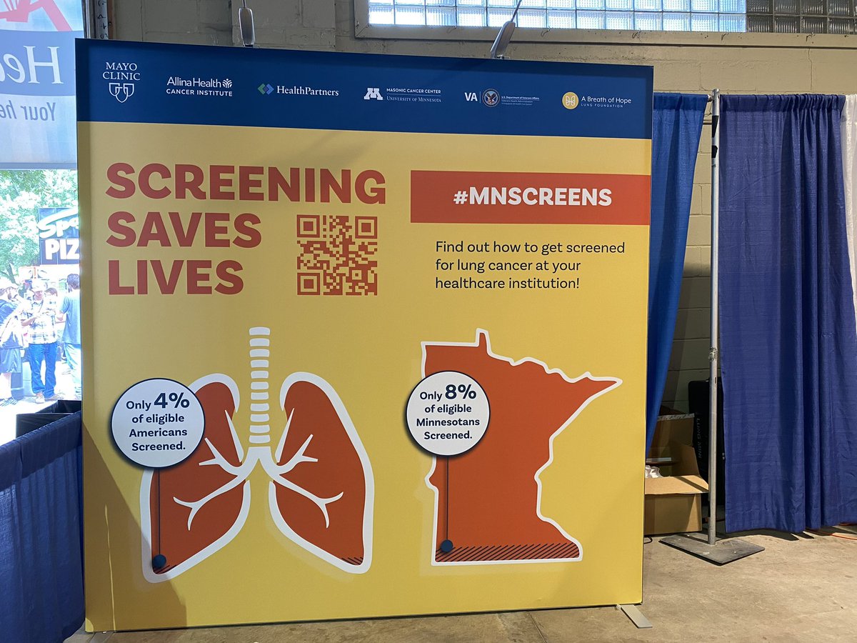 rjanders1020's tweet photo. #mnscreens
#aboh
#lungcancer
#mnstatefair
#kare11 

Would you benefit from lung cancer screening? Find out at the Minnesota state fair  KARE11 HealthFair, experts, from across the state, will be on hand to discuss! https://t.co/P1RvADgbQP