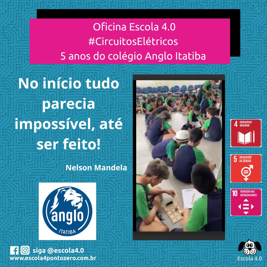 4Escola's tweet photo. #placabase #oficinaEscola4pontozero #eletronicabásica #circuitoselétricos #materialisolante
#materialcondutivo #professormaker #IEEE #CNPq https://t.co/5S6tiUqRQQ