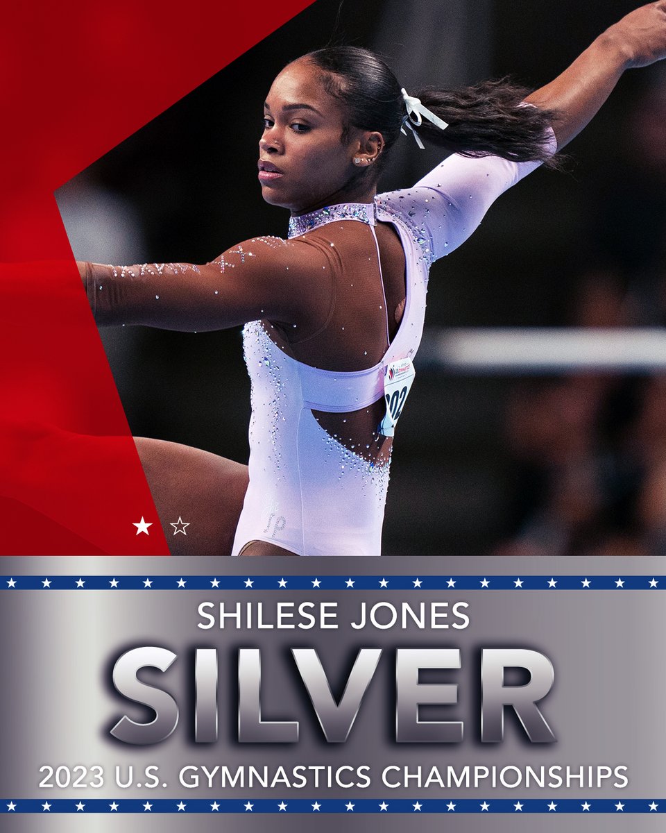 Shilese Jones claims silver at #XfinityChamps! 🇺🇸🥈