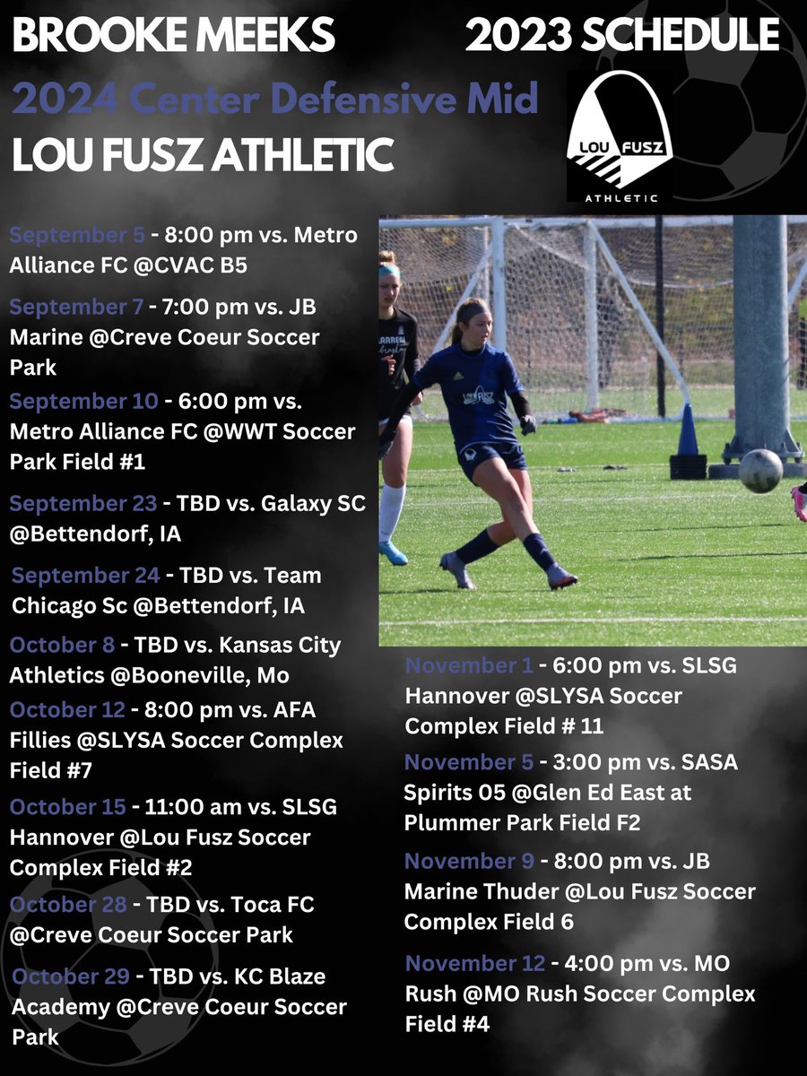I’m excited for our Fall Season to begin!! @loufuszsoccer