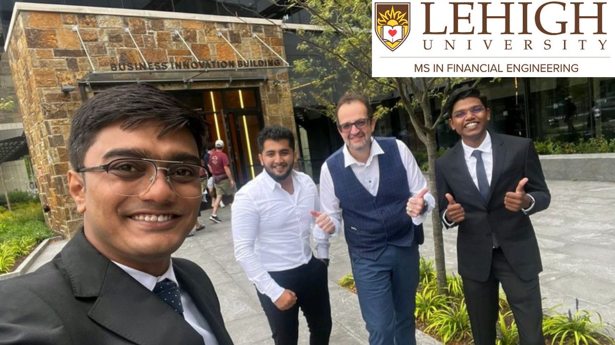 LehighMFE's tweet image. Orientation day #3 for Lehigh Master in Financial Engineering #mfe #financialengineering #lehigh