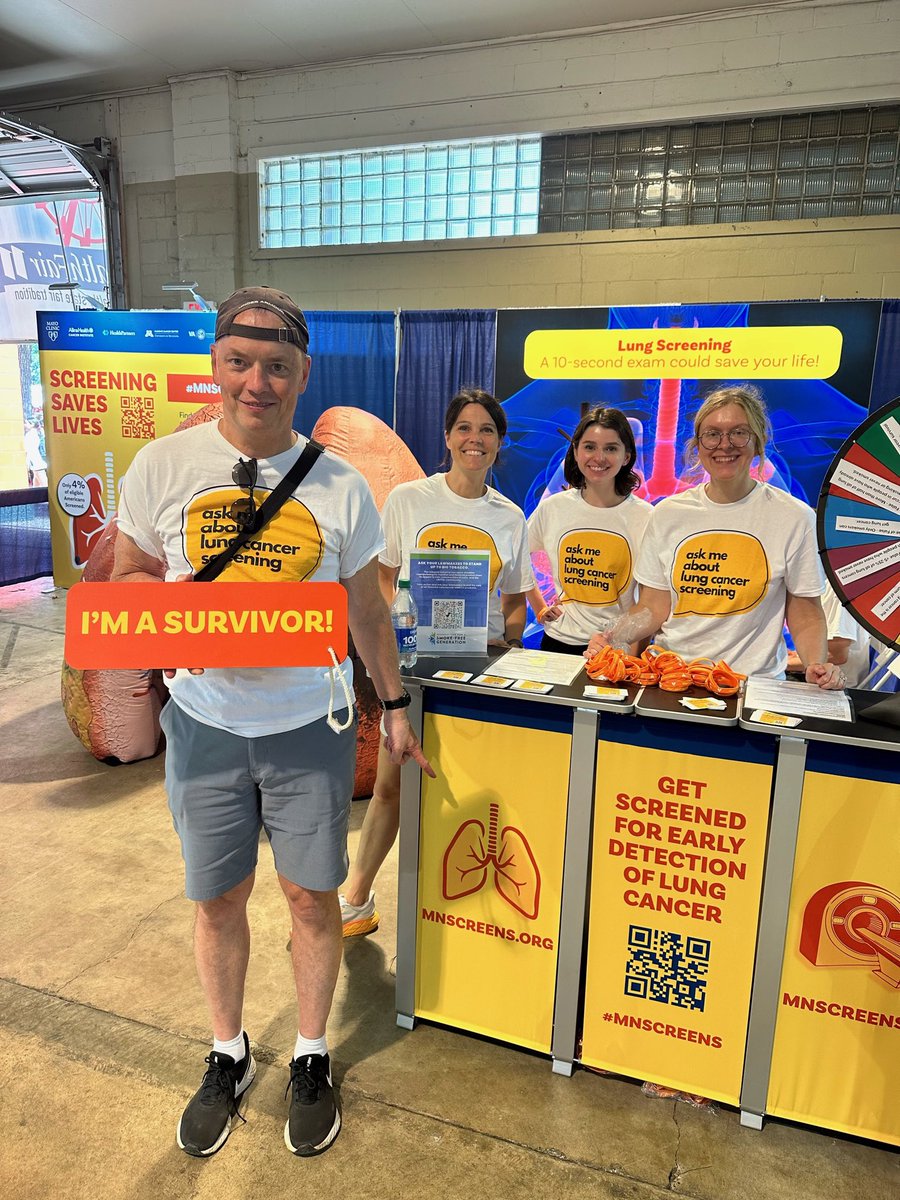 rjanders1020's tweet photo. #mnscreens

@mnstatefair 
@kare11 
@ABOHLung 
@MayoClinic 
@ParkNicollet 
@VAMinneapolis 
@AllinaHealth 
@MHealthFairview 

Lung cancer screening saves lives! Join healthcare, experts from across the street at the KARE11 HealthFair at the MN State Fair to find out how!! https://t.co/s95ry5TK2q