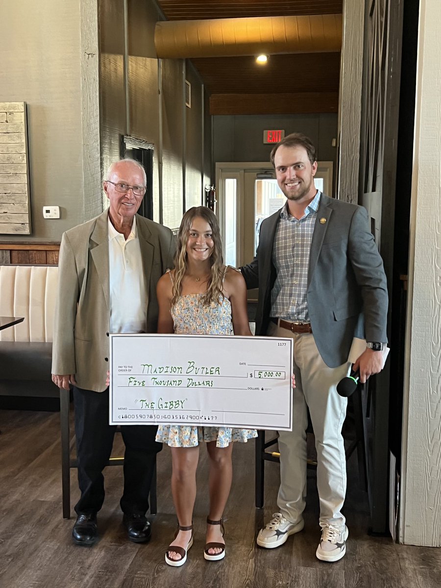 Congratulations to First Tee Coach Madison Butler for winning the inaugural scholarship award named for Chattanooga’s own Gibby Gilbert forever known as “The Gibby.” We are proud of you.