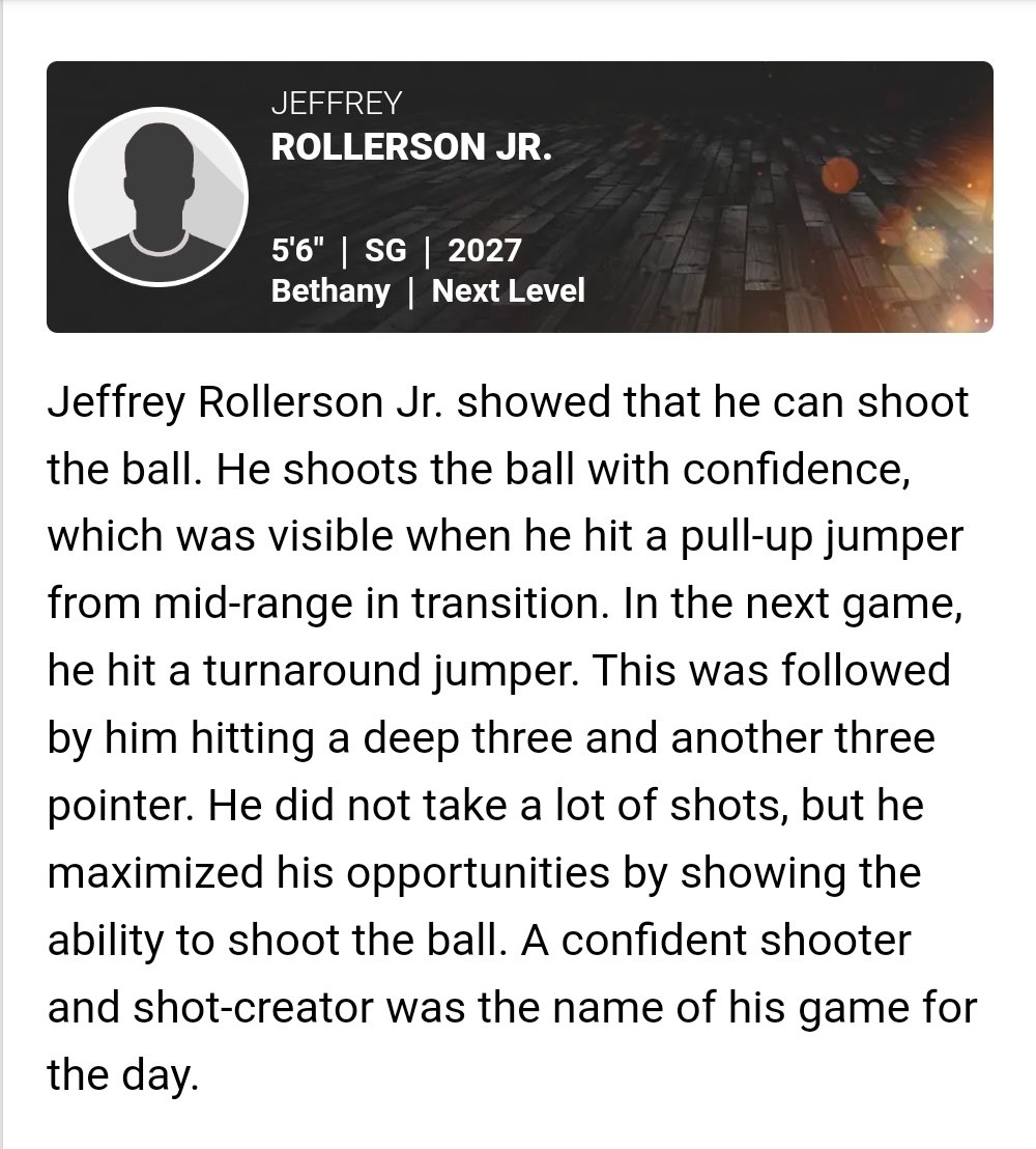 Thank you for the write up!! @Thunderguad15 @PrepHoopsOK @AndersonLennon @CoachAdvocate21 @On2TheNextLevel