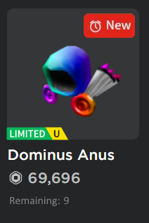 Roblox News (Parody) 🔔 on X: Roblox has just released a new dominus   / X