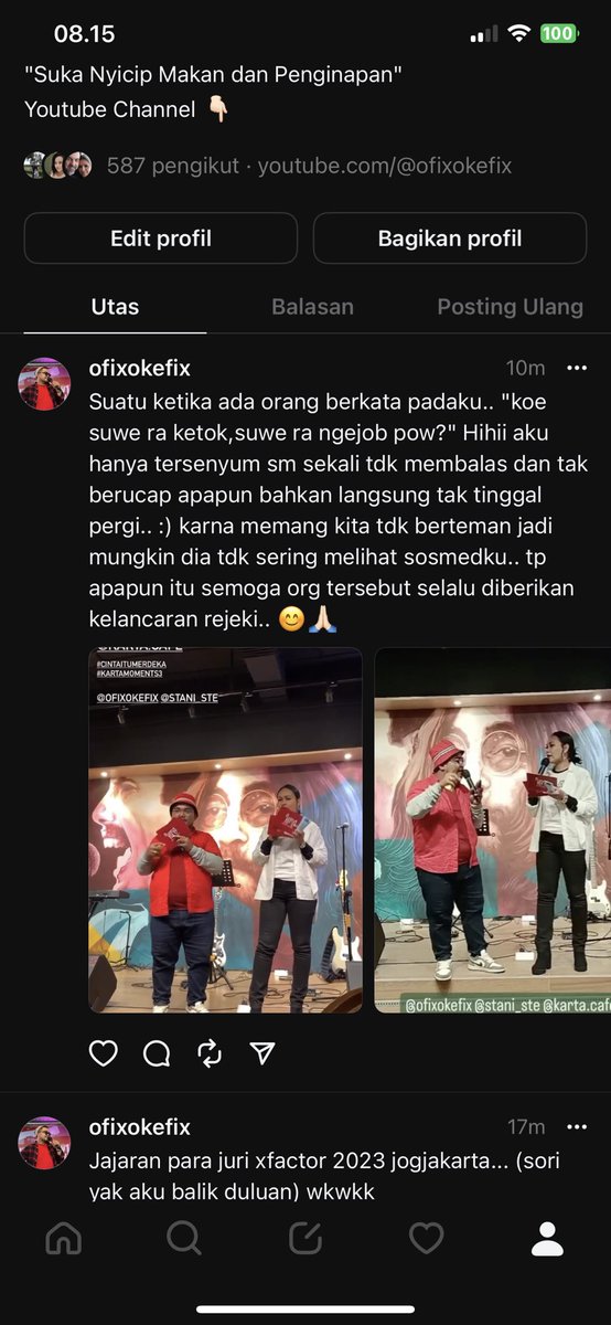 ofixokefix's tweet photo. Paker disini ah ben ra dikiro ngingu tuyul wkwkk.. ketok ra tau "ngejob" trus nduwe mobil loro, motor loro, pit bmx loro wkwkwk (jilak malah pamer koe fix, yoben!) 🤣 https://t.co/0KX92F953P