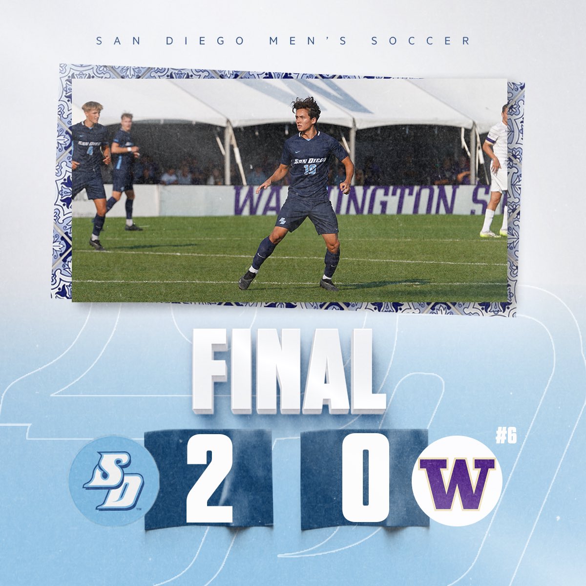 DOWN GO THE DAWGS 😤

Goals from Oliver Rhoades and Cesar Bahena propel <a href="/USDmsoccer/">San Diego Men's Soccer</a> to a win at No. 6 Washington!

#GoToreros