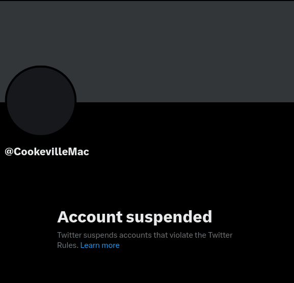 merelyjwright's tweet photo. .@CookevilleMac got suspended for saying, "Vandy is a waste of space"??

Say it ain't so, @elonmusk, @Support. He's a college football (#Vols) fan; that's tame for that crowd!

This is worse than The Before Times. Can @ClayTravis get this fixed? https://t.co/lSYwM9gsnC