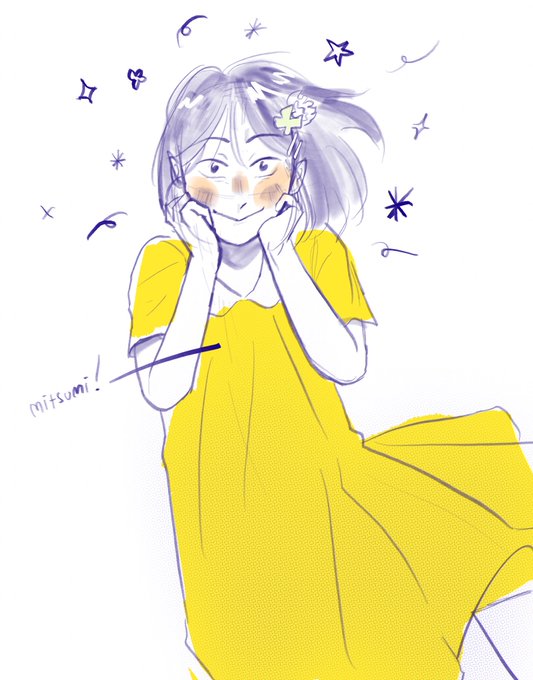 「hair ornament yellow dress」 illustration images(Latest)｜6pages