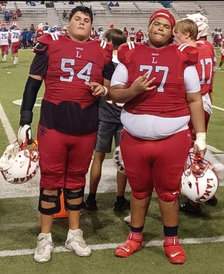 OliDeLaCerda77's tweet image. With my O line hitta @Danny_stein2025 #LBlock over everything