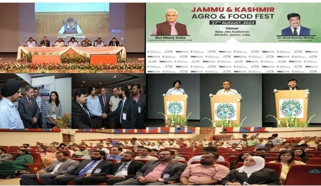 Chief Secretary, Dr. Arun Kumar Mehta, virtually inaugurated the inaugural edition of the 'J&amp;K Agro and Food Fest 2023,' organized by #JKTPO in collaboration with the $TPCI. The event, held at SKUAST, Jammu, saw the participation of dozens of foreign buyers from various countries