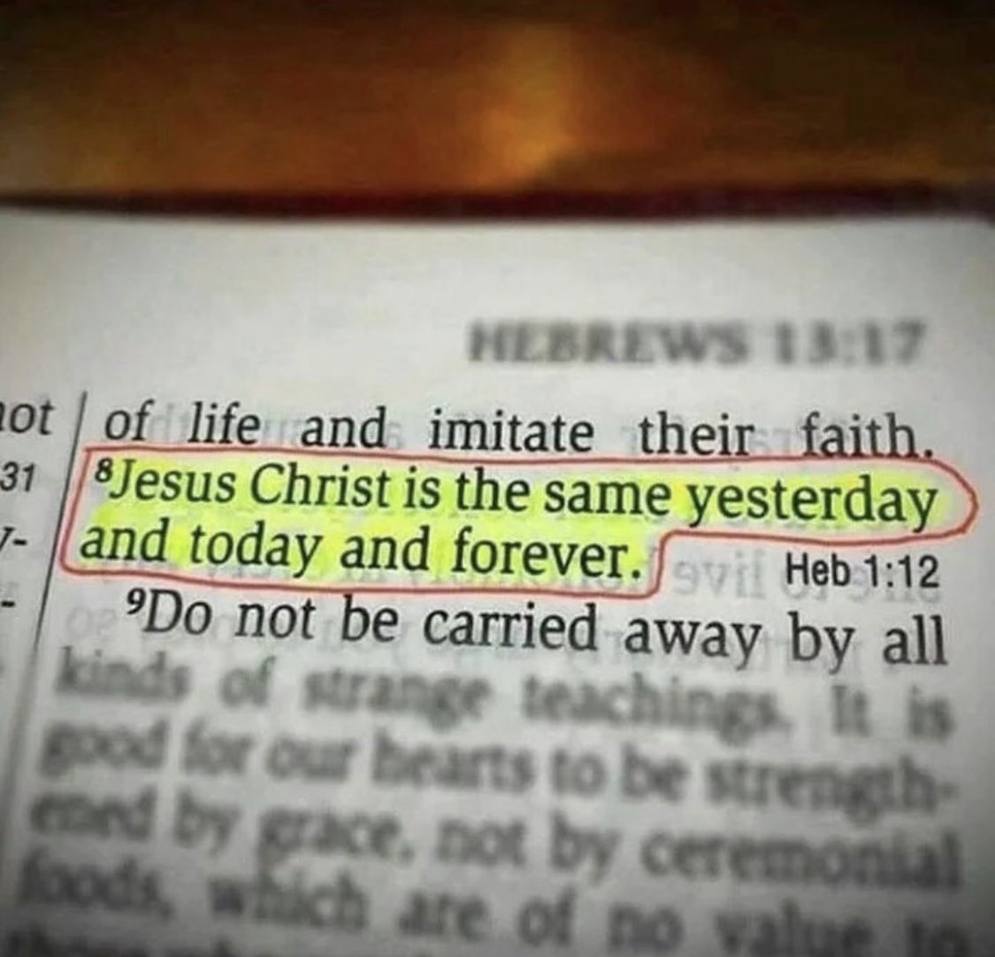 bornagainsteph's tweet photo. Jesus never changes ❤️ https://t.co/9UJgpRJQlG