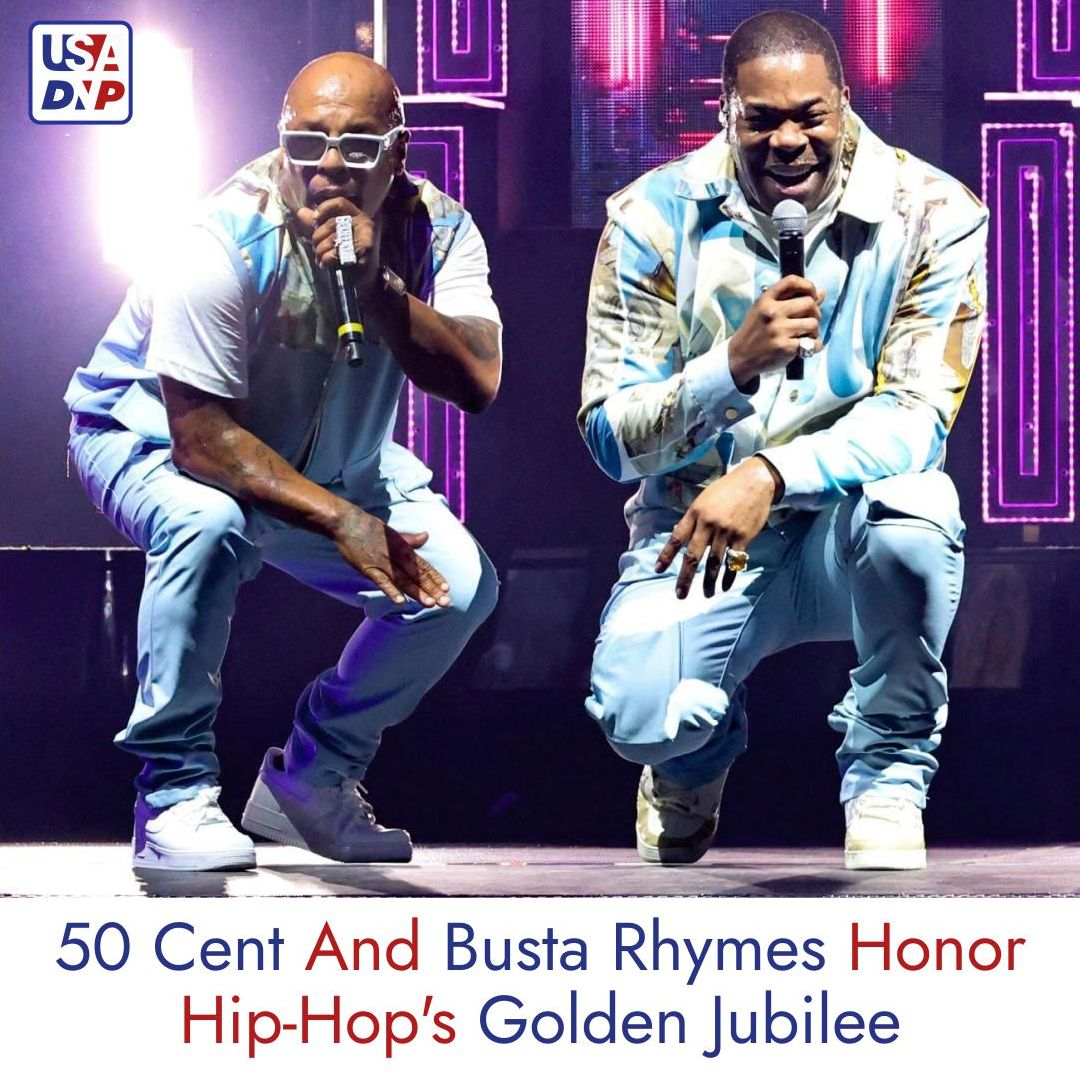 UsaDnp's tweet photo. π€#Hiphop's legacy celebrated in style! #50Cent & #BustaRhymes join forces, spanning 50 years of beats and blazing a trail for the next gen.π₯πΆ
Read More: https://t.co/rxiDh5VFKo
#CelebrityNews #UncleMurda #GUnit #USADNP #TonyYayo #YoungMa #FatJoe #RemyMa #PopSmoke #BobbyShmurda https://t.co/eAipc3SXzl