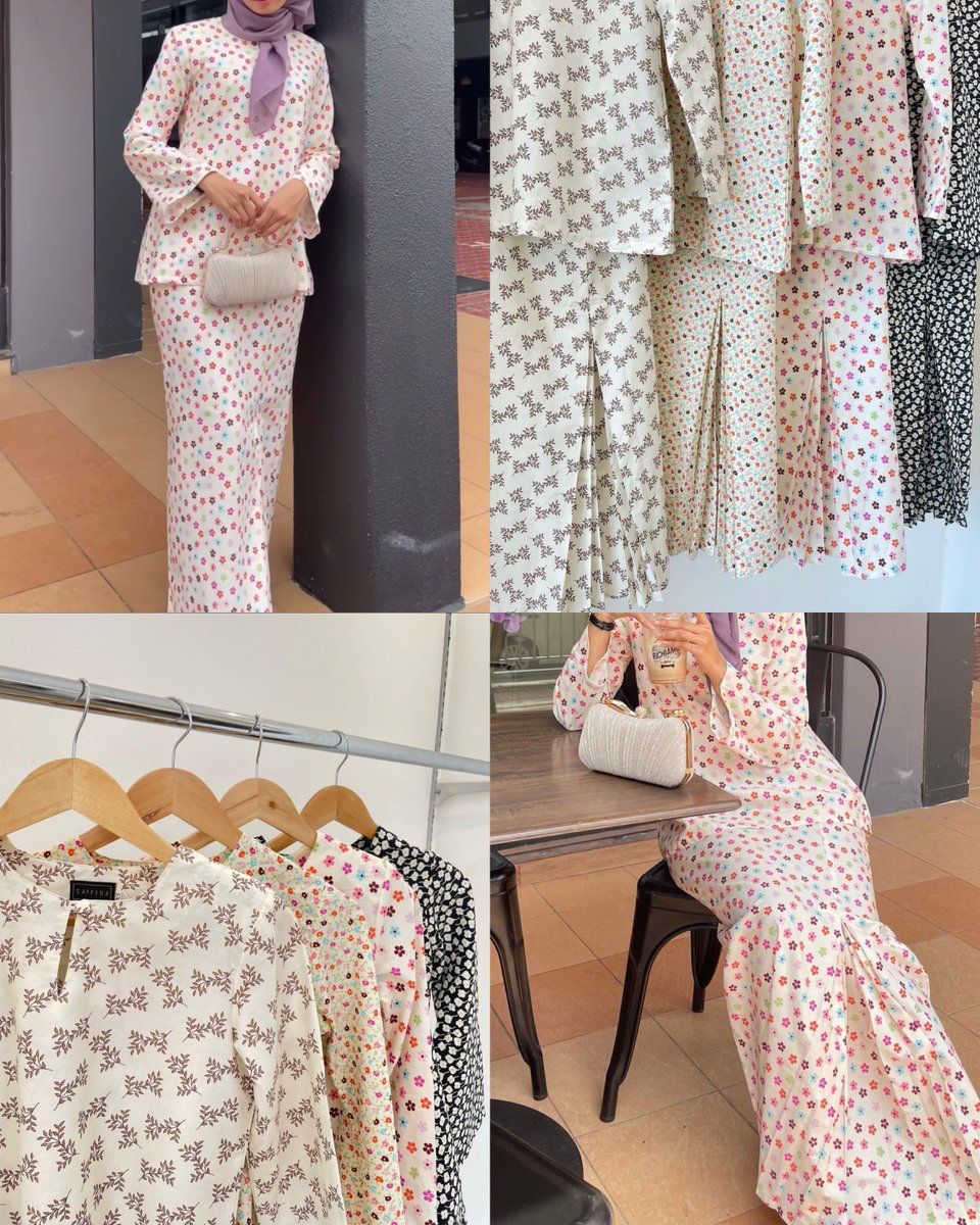 qtpieee's tweet photo. Cute small pattern kurung like this pandang banyak kali pun tak jemu, can wear everydayyyy to class or office. Comel! 💗 https://t.co/6ehK97udS1