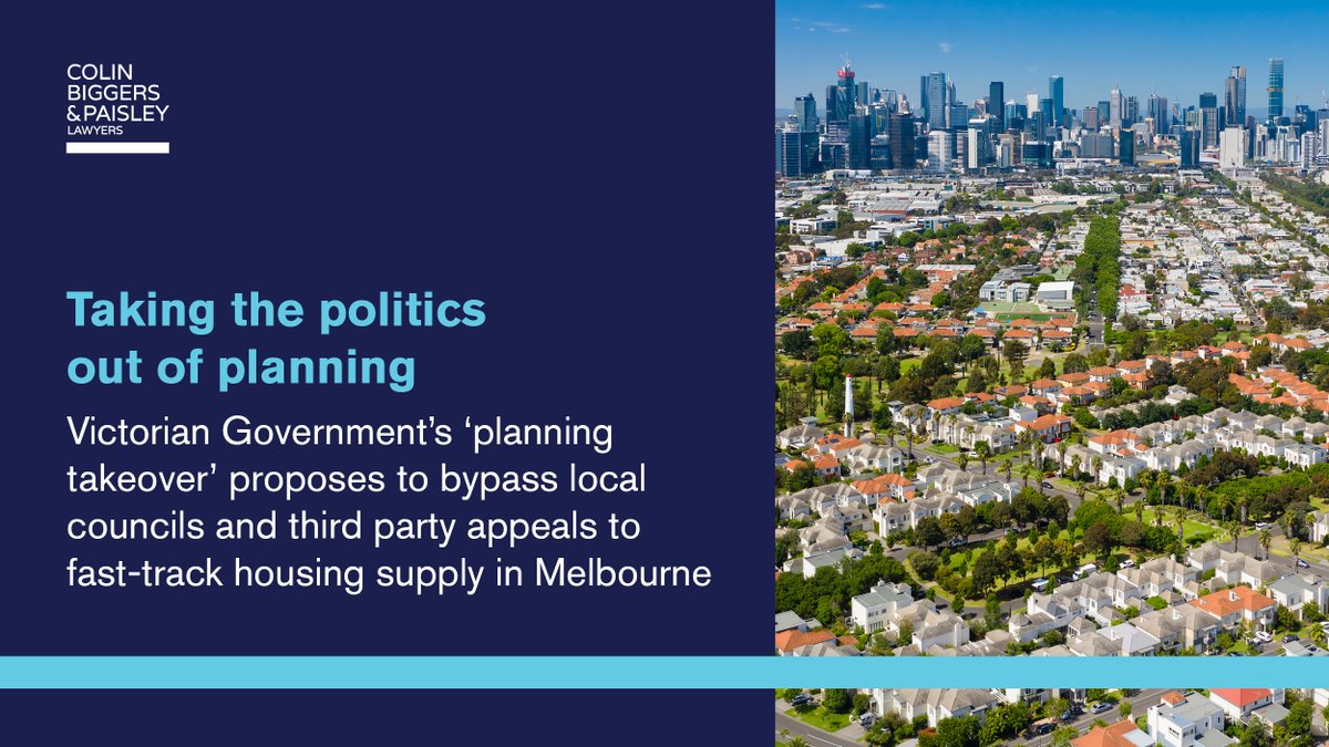 In response to the ongoing housing crisis, federal and state governments have committed to fast-track developments in an attempt to meet ambitious housing supply targets. We explore these proposed reforms further.

cbp.com.au/insights/insig…