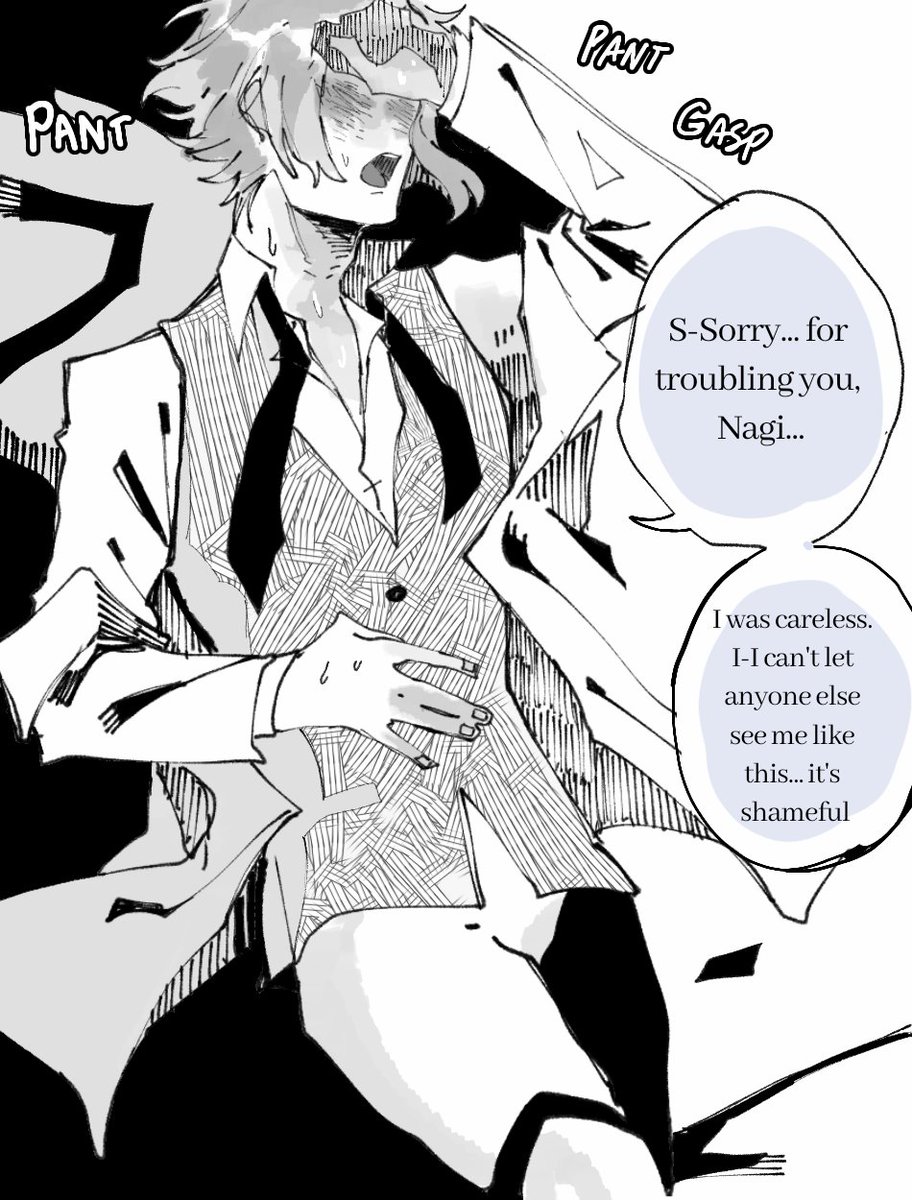 erskyee's tweet photo. なぎれお / ngro omegaverse. late-bloomer Nagi saga continues .

Reo's heat came earlier than expected due to stuff. 

(Even Reo didn't realize Nagi is an alpha at first because his scent was so faint, almost nonexistent, except when he's in a rut.) https://t.co/5nqukH0qFo