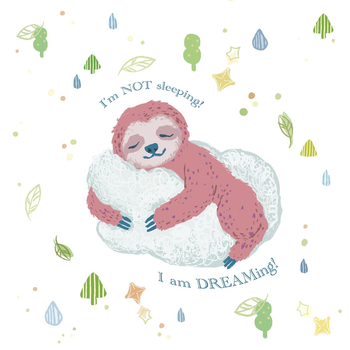 GLOBALDAOART's tweet image. Sloth&apos;s dream
&quot;Sleeping Sloth&quot; is a series that tells the story of a sloth that seems to be sleeping but is actually always busy dreaming. This is a story about possibilities.

Artist @loveanna1006 South Korea

#globaldaoart #daoart #annasong #socialmessage #hoorankysm #daovoice