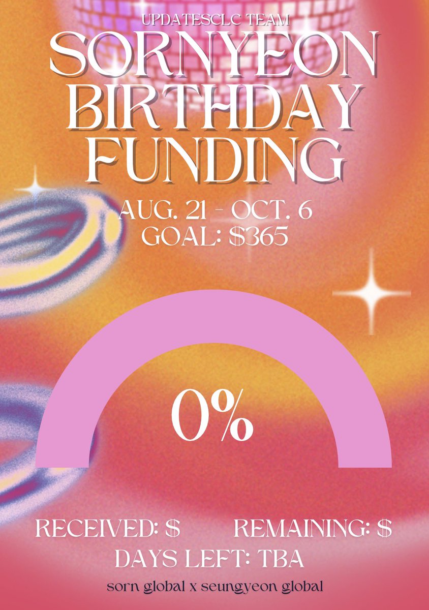 SeungGlobal's tweet photo. SEUNGSORN FUNDING OPEN 

Donations are now open for Seungyeon and Sorn’s birthday gifts!
🔗https://t.co/Oxbq4MjhUk

Donators need to fill out this form to enter our raffle and be a contender for the top prize!
🔗 https://t.co/9ARm1IXHnK

#SORN #SEUNGYEON #CLC https://t.co/JZwigXOtQP