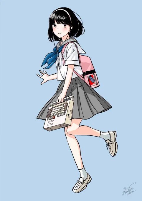コンピュータを持ってお出かけ!  #ねおすくーるらいふ