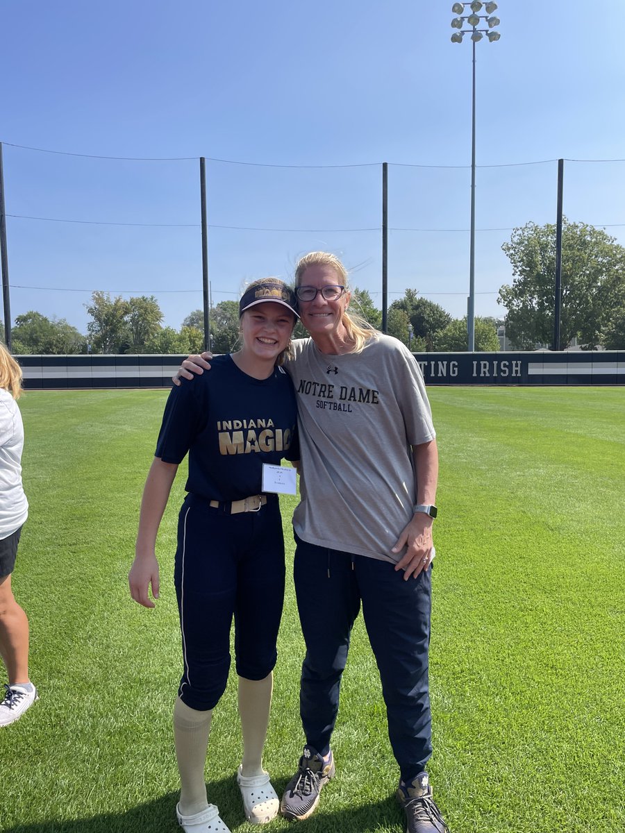 MakaylaWatson26's tweet photo. Had a great time @NDsoftball camp today. Thank you @NDcoachGumpf  and @2Ganeff for the great instruction, can’t wait to come back. Excited to use some of the new drills I learned in my training. @IMG08BenGod @LegacyLegendsS1 @Los_Stuff @ExtraInningSB @SBRRetweets https://t.co/s9ujzlyFAi