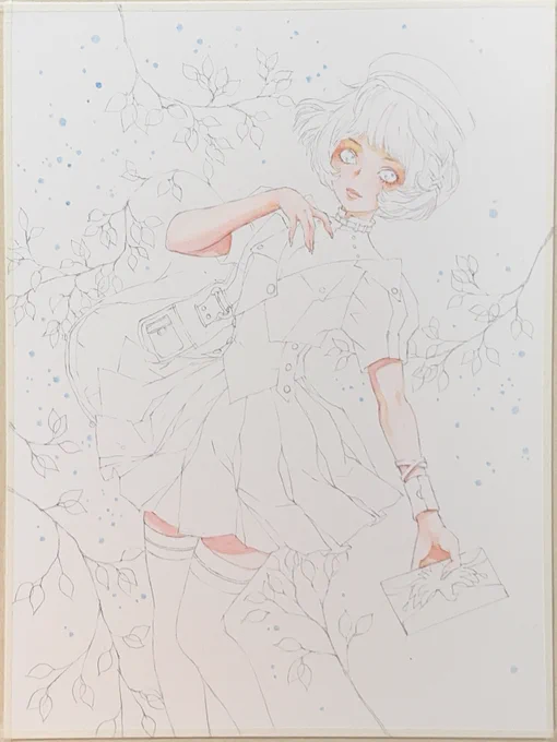 お台場ラブリーワールド展は9/3まで! 原画は作家さんのあらゆる痕跡が見えて面白く、とてもいいものだと思うのです。 お時間ありましたら是非お立ち寄りくださいませ!   #ラブリーW